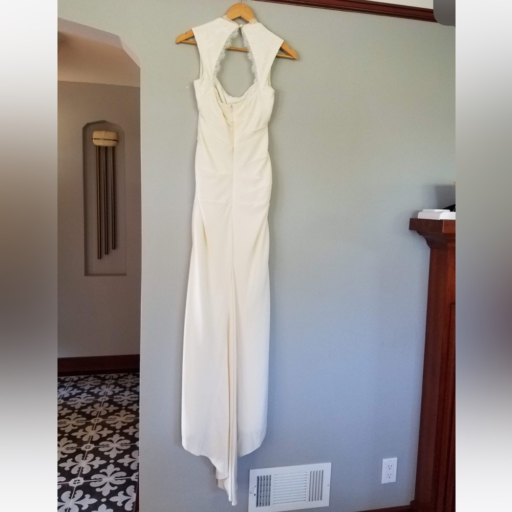 Nicole Miller Taryn D10014 Wedding Dress Ivory Plus Sized 14 - Picture 2 of 10